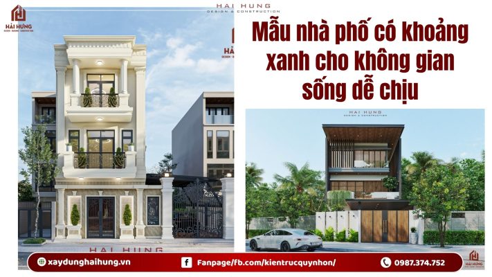 Mẫu nhà phố có khoảng xanh cho không gian sống dễ chịu.webp