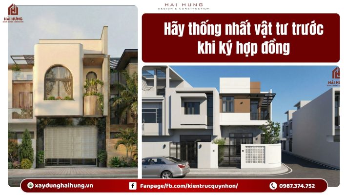 Hãy thống nhất vật tư trước khi ký hợp đồng.webp