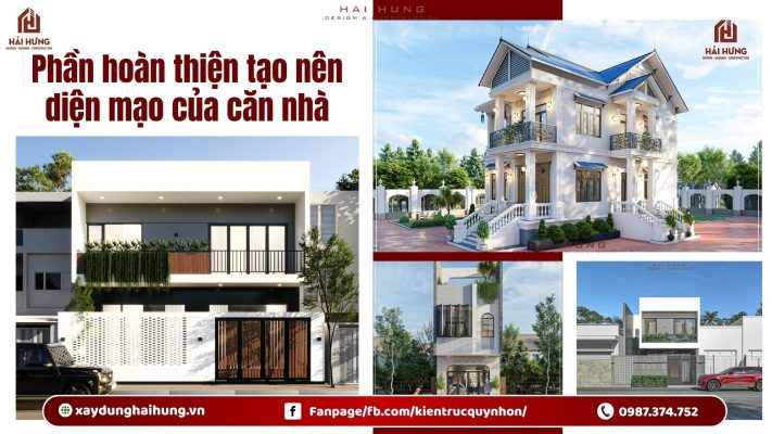 Phần hoàn thiện tạo nên diện mạo của căn nhà.webp