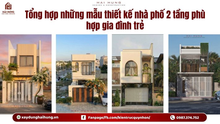 Tổng hợp những mẫu thiết kế nhà phố 2 tầng phù hợp gia đình trẻ