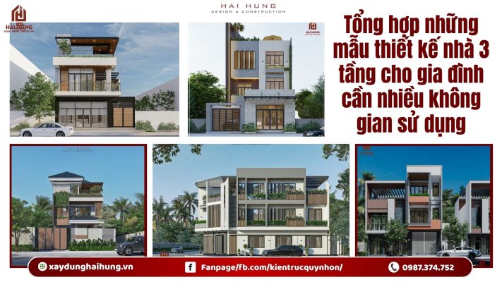 Tổng hợp những mẫu thiết kế nhà 3 tầng cho gia đình cần nhiều không gian sử dụng.webp
