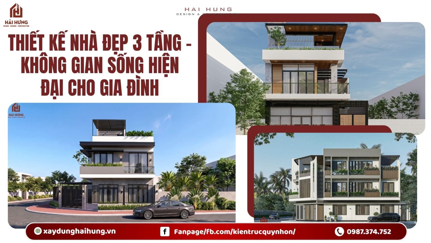 Thiết kế nhà đẹp 3 tầng – Không gian sống hiện đại cho gia đình.webp
