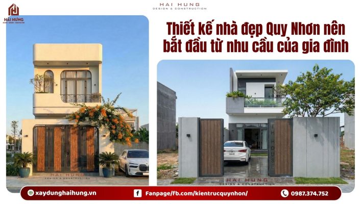 Thiết kế nhà đẹp Quy Nhơn nên bắt đầu từ nhu cầu của gia đình.webp