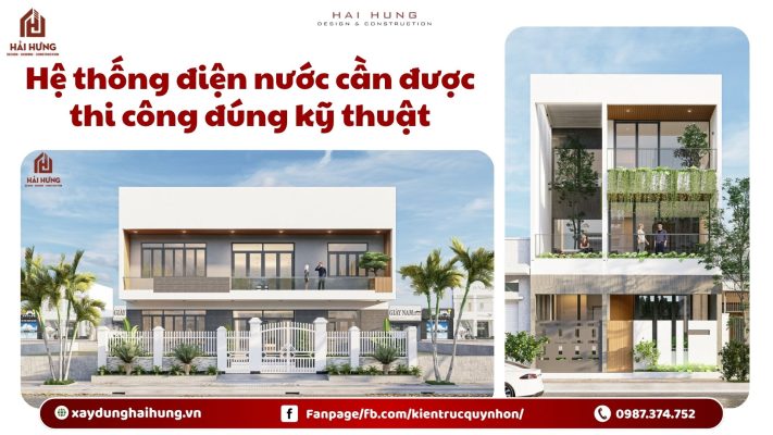Hệ thống điện nước cần được thi công đúng kỹ thuật.webp