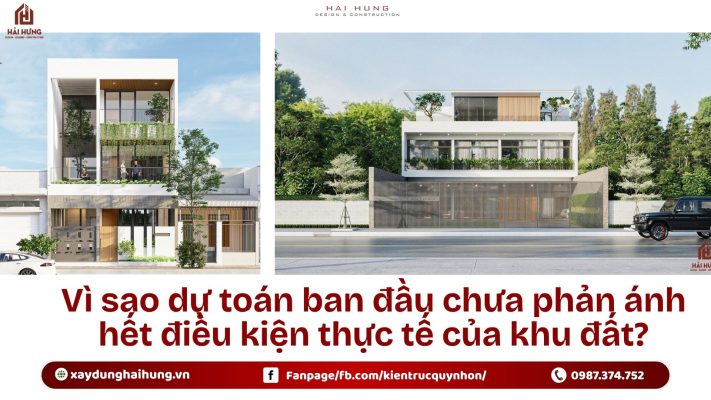 Vì sao dự toán ban đầu chưa phản ánh hết điều kiện thực tế của khu đất?.webp