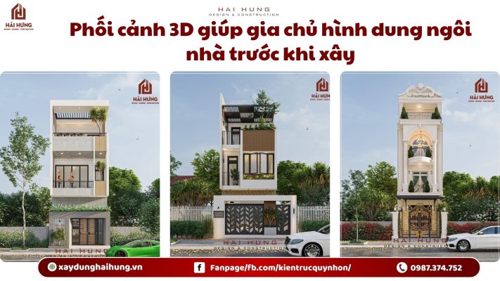 Phối cảnh 3D giúp gia chủ hình dung ngôi nhà trước khi xây.webp