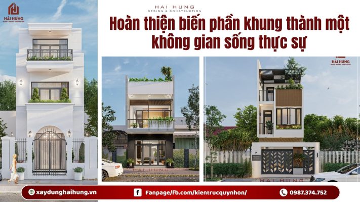 Hoàn thiện biến phần khung thành một không gian sống thực sự.webp