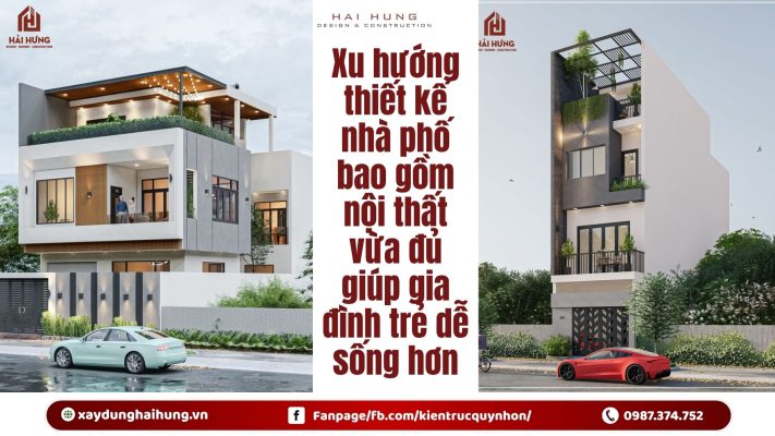 Xu hướng thiết kế nhà phố bao gồm nội thất vừa đủ giúp gia đình trẻ dễ sống hơn.webp