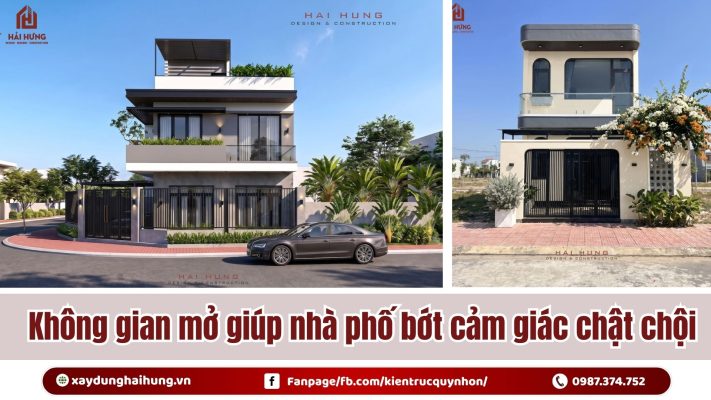 Không gian mở giúp nhà phố bớt cảm giác chật chội.webp
