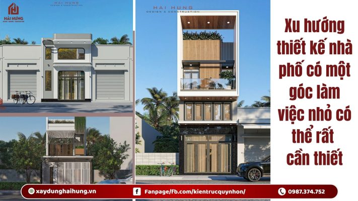 Xu hướng thiết kế nhà phố có một góc làm việc nhỏ có thể rất cần thiết.webp